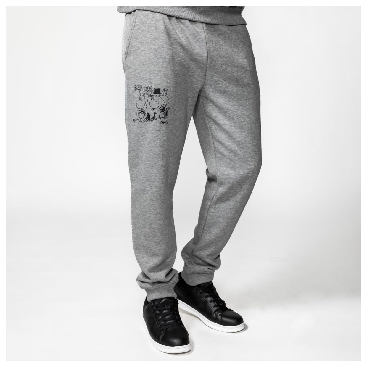 Moomin Elias Pants Run Down Grey Melange | Martinex